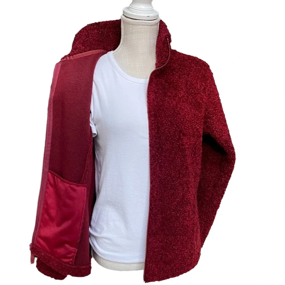 Cabela's‎ Red Full Zip Up Outdoor Winter Jacket Size: S